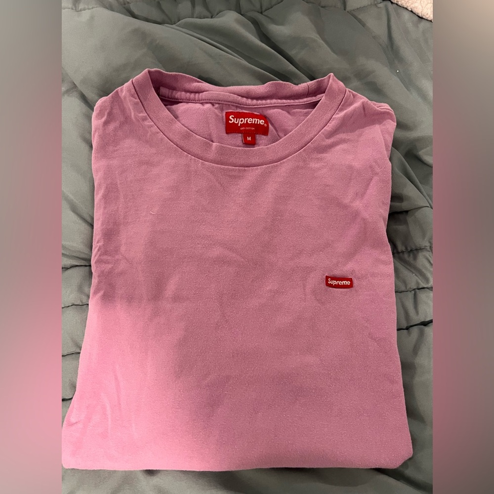 Supreme mini box logo tee - size medium a little fading but no holes.